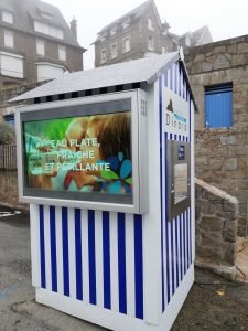 Les trois fontaines à eau à Dinard mises à l'abri pour l'hiver